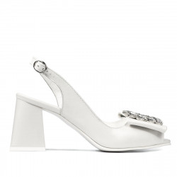 Damensandalen 1292 elfenbeinweiß