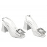 Damensandalen 1292 elfenbeinweiß