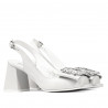 Damensandalen 1292 elfenbeinweiß
