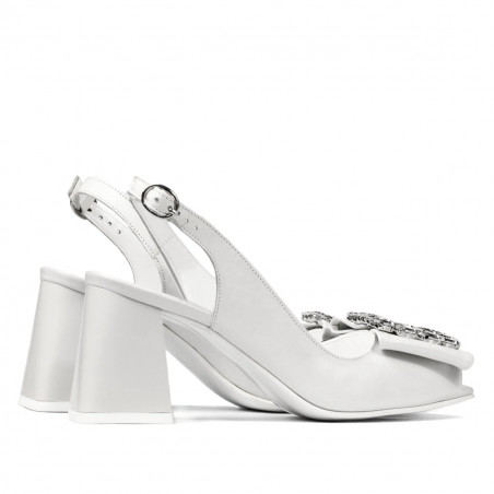 Damensandalen 1292 elfenbeinweiß