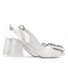Damensandalen 1292 elfenbeinweiß
