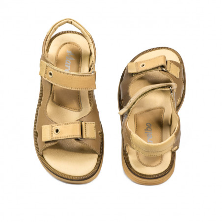 Kindersandalen 318 camel kombiniert