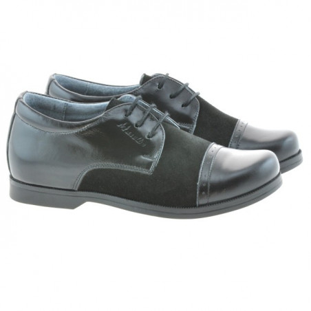 Kinderschuhe 132 Lack schwarz+schwarz Velours