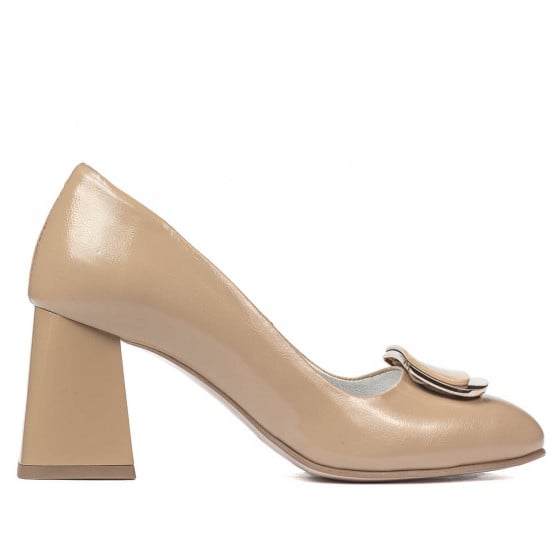 Elegante Damenschuhe 1291 Lack Beige Elegante Damenschuhe 1291 Lack Beige