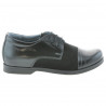 Kinderschuhe 132 Lack schwarz+schwarz Velours
