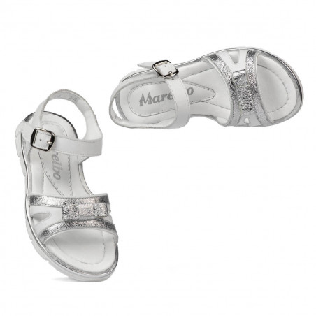 Kinder Sandalen 539 Weiß kombiniert