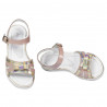 539 Lackkombination Kinder Sandalen in Nude
