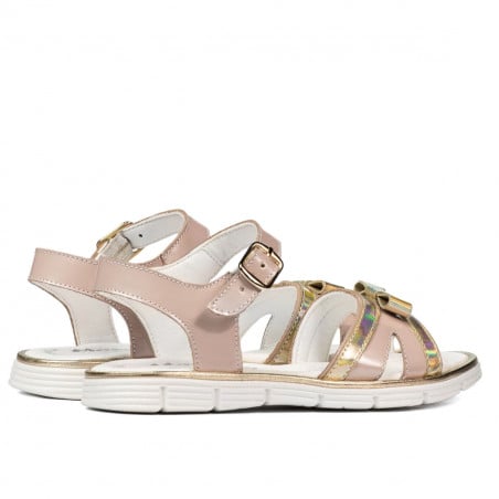 539 Lackkombination Kinder Sandalen in Nude