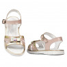 539 Lackkombination Kinder Sandalen in Nude