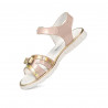 539 Lackkombination Kinder Sandalen in Nude