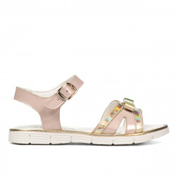 539 Lackkombination Kinder Sandalen in Nude