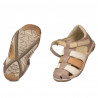 Kleinkinder Sandalen 75c Cappuccino kombiniert
