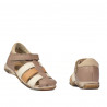 Kleinkinder Sandalen 75c Cappuccino kombiniert