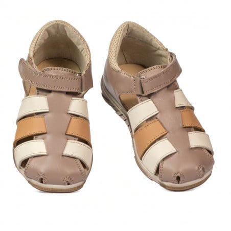 Kleinkinder Sandalen 75c Cappuccino kombiniert
