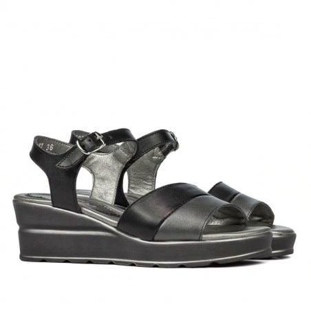 Damensandalen 5087 Schwarz Kombiniert