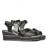 Damensandalen 5087 Schwarz Kombiniert