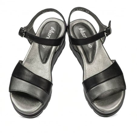 Damensandalen 5087 Schwarz Kombiniert