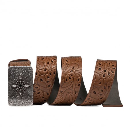 Unisex-Gürtel 08ld Dunkelbraun