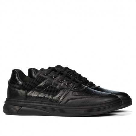 Sportliche Schuhe 942 in Schwarz kombiniert