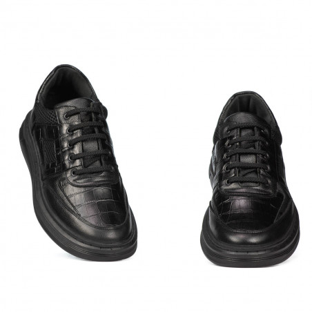 Sportliche Schuhe 942 in Schwarz kombiniert