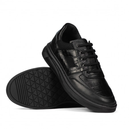 Sportliche Schuhe 942 in Schwarz kombiniert