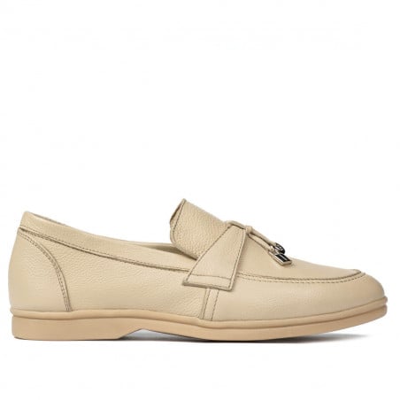 Damen Mokassins 6054 cremefarben