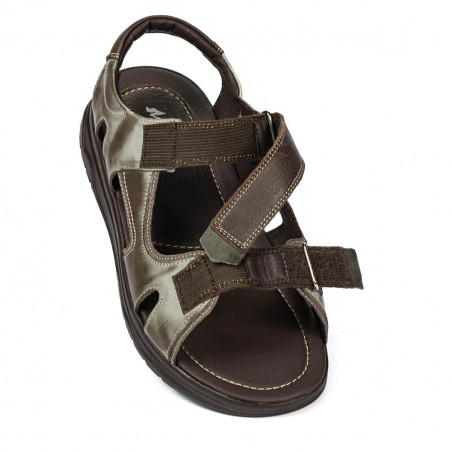 Herren Sandalen 319 in kombiniertes Kaffee