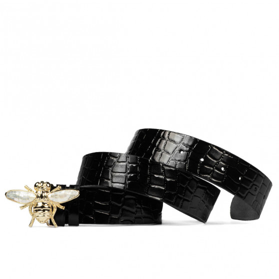 Damen-Gürtel 01ld schwarzer Lack Damen-Gürtel 01ld schwarzer Lack