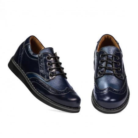 Kinderschuhe 154 indigo lack kombiniert
