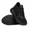 Damen-Sportschuhe 6053 Schwarz Camouflage kombiniert