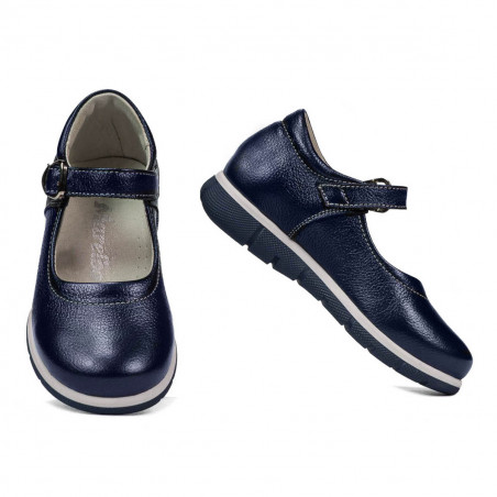 Kleinkinderschuhe 76c indigoblau Perlmutt