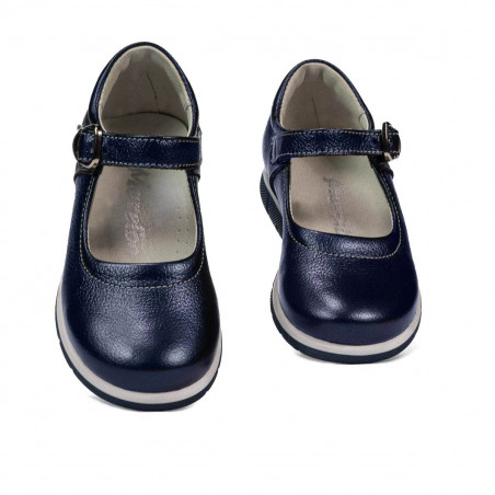 Kleinkinderschuhe 76c indigoblau Perlmutt