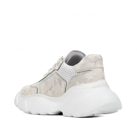 Damen-Sportschuhe 6053 beige Tarnung kombiniert