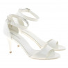 Damensandalen 1238-1 hellbeige Lackleder