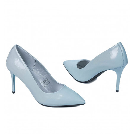 Elegante Damenschuhe 1293 Lack Blau