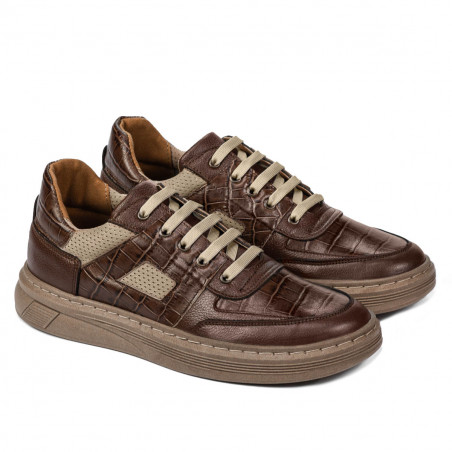 Sportliche Schuhe 942 kombiniert braun