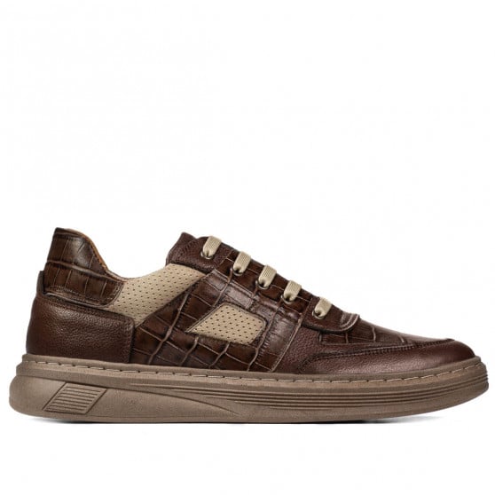 Sportliche Schuhe 942 kombiniert braun Sportliche Schuhe 942 kombiniert braun