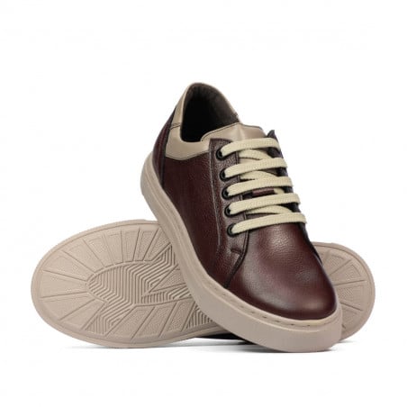 Jugendsportschuhe 383 bordeaux kombiniert