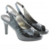 Damensandalen 1052 schwarzer Lack