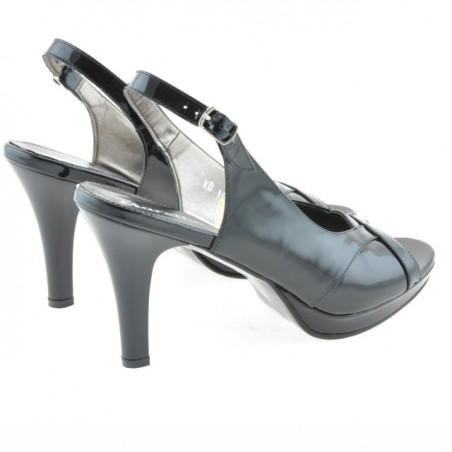 Damensandalen 1052 schwarzer Lack