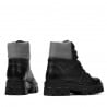 Damenstiefel 3373 schwarz kombiniert