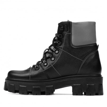 Damenstiefel 3373 schwarz kombiniert