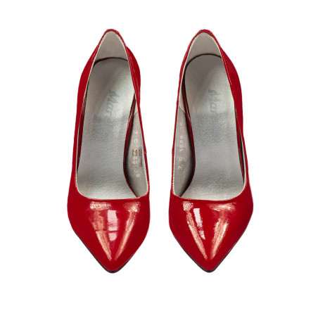 Damen elegante Schuhe 1289 Lack Rot