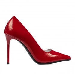 Damen elegante Schuhe 1289 Lack Rot