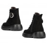 Damenstiefeletten 3372 schwarz Velours