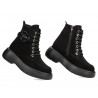 Damenstiefeletten 3372 schwarz Velours