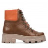 Damenstiefel 3373 braun kombiniert