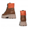Damenstiefel 3373 braun kombiniert