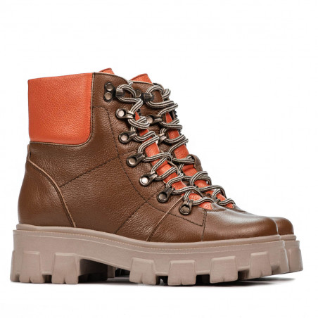 Damenstiefel 3373 braun kombiniert