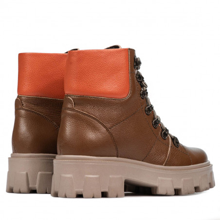 Damenstiefel 3373 braun kombiniert